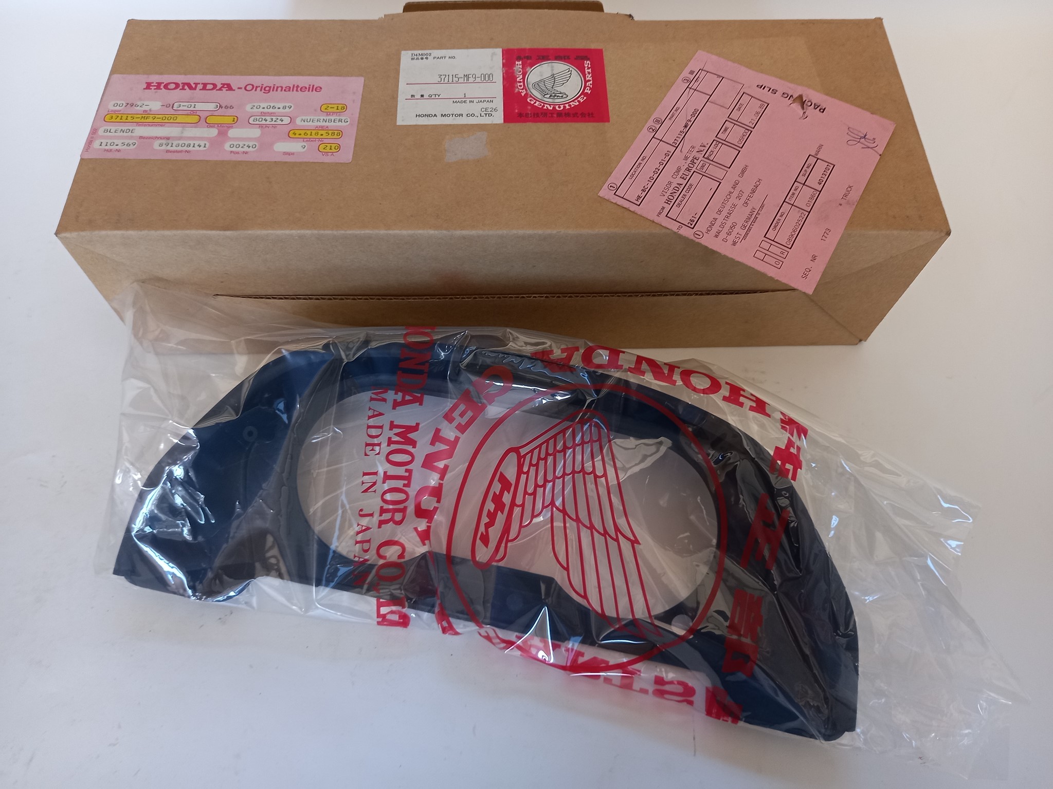 Bild von Honda  INSTRUMENTENGLAS  37115-MF9-000